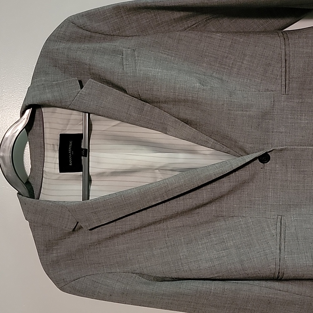 EUC Grey Banana Republic Blazer Suit Jacket Sz 14